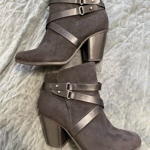 Black Ankle Boots with Straps